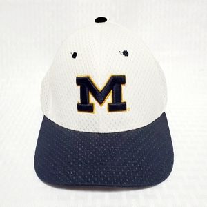 Michigan Wolverines NCAA Zephyr White & Blue  Hat Cap.